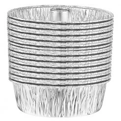 King Zak Disposable Aluminum Heavy Duty Aluminum Foil Angel Tube Pan 8