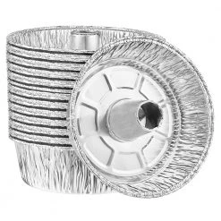 King Zak Disposable Aluminum Heavy Duty Aluminum Foil Angel Tube Pan 8" L X 8" W X 2.75" D [100 Count]