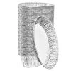 King Zak Heavy Duty Aluminum Foil Medium Oval Baking Pan 8.75" L X 4.25" W X 2.5" D [360 Count]