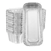 King Zak Heavy Duty Aluminum Foil Oblong Pans 10 3/4” L X 5” W X 2 1/2” D [250 Count, Wholesale Pricing] Disposable Aluminum