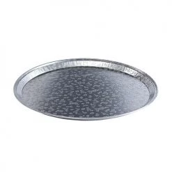 King Zak Lazy Susan Tray, Flat Tray, Dome Lid Disposable Aluminum