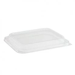 King Zak Disposable Aluminum 1/2 " Size Clear Dome Lid