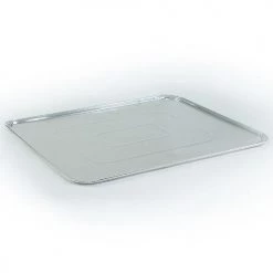 King Zak Aluminum Foil Oven Liner 18" L X 15.75" W X 0.375" D [100 Count] Disposable Aluminum