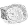 King Zak Heavy Duty Aluminum Foil Large Oval Roaster 17.75" L X 13.75" W X 3.25" D [100 Count] Disposable Aluminum