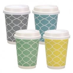 King Zak Premium Paper Lattice DrinkwareSize Options:12oz Cup And 16oz Cup