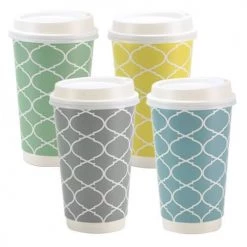King Zak Premium Paper Lattice DrinkwareSize Options:12oz Cup And 16oz Cup