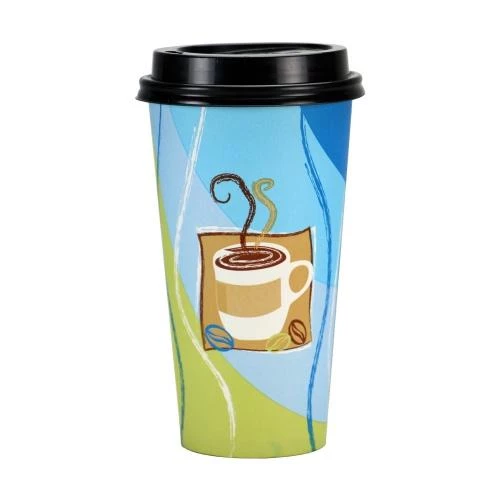 King Zak Home Essentials Premium Paper Spring Café Hot 20oz Cup 3 King Zak Home Essentials Premium Paper Spring Café Hot 20oz Cup