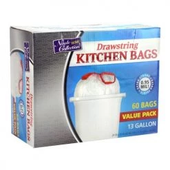 King Zak Premium Heavy Weight Plastic Trash BagsSize Options: 13 Gallon Trash Bags