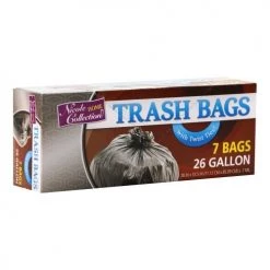 King Zak Home Essentials Premium Plastic 26 Gallon Twist Tie Trash Bags