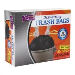 King Zak Premium Heavy Weight Plastic Trash BagsSize Options: 33 Gallon Trash Bags
