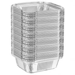 King Zak Heavy Duty Aluminum Foil Oblong Pan With Size And Lid Options Disposable Aluminum