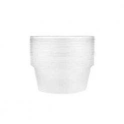 King Zak Premium Plastic Microwaveable, Stackable 10oz Deli Containers With Airtight Lids Kitchen Storage