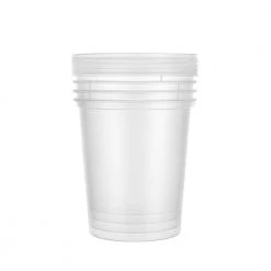 King Zak Premium Plastic Microwaveable, Stackable 16oz Deli Containers With Airtight Lids Kitchen Storage