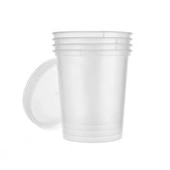 King Zak Premium Plastic Microwaveable, Stackable 32oz Deli Container With Airtight Lid Kitchen Storage