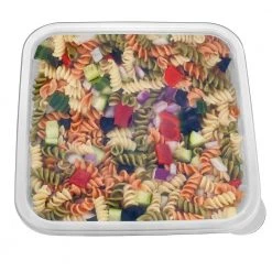 King Zak Kitchen Storage Premium Heavy Duty Plastic, Square, Microwaveable, Stackable 80oz Lunch/Dinner Containers With Airtight Lids