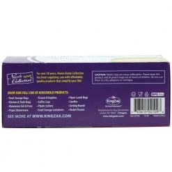 King Zak Premium Heavy Weight Plastic Fold And Close Storage BagsSize Options: 6.5inchx6inch Storage Bag