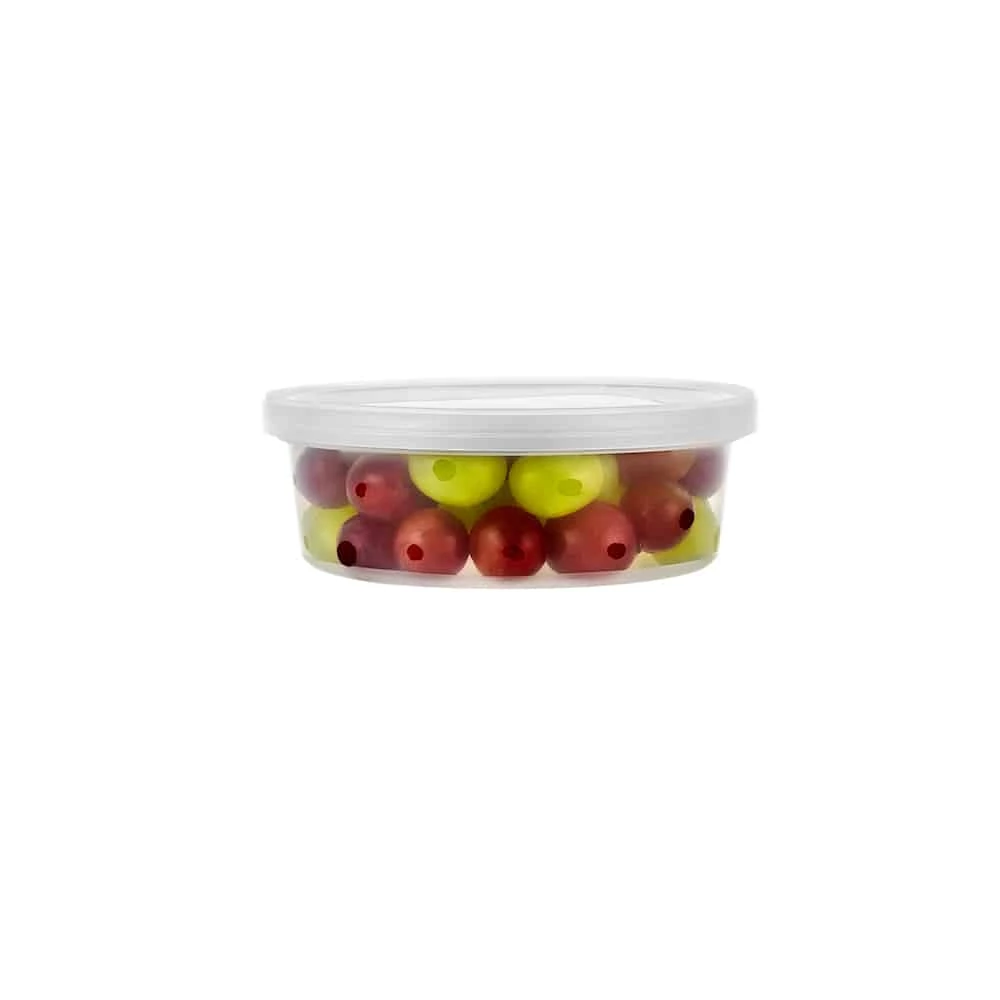 King Zak Premium Heavy Duty Plastic Microwaveable, Stackable 8oz Deli Containers With Airtight Lid Kitchen Storage 8 King Zak Premium Heavy Duty Plastic Microwaveable, Stackable 8oz Deli Containers With Airtight Lid Kitchen Storage