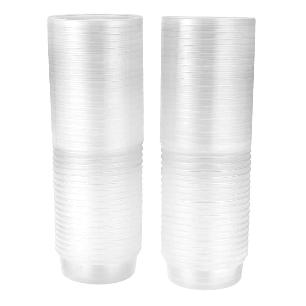 King Zak Premium Heavy Duty Plastic Microwaveable, Stackable 8oz Deli Containers With Airtight Lid Kitchen Storage 6 King Zak Premium Heavy Duty Plastic Microwaveable, Stackable 8oz Deli Containers With Airtight Lid Kitchen Storage