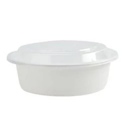 King Zak Premium Heavy Plastic Microwaveable, Stackable 9" 48oz Lunch/Dinner Containers With Airtight Lid Kitchen Storage
