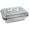 King Zak Aluminum Foil 2.25lb Oblong Pan With Dome Lid 8.75" L X 6.25" W X 2" D [288 Count] Disposable Aluminum