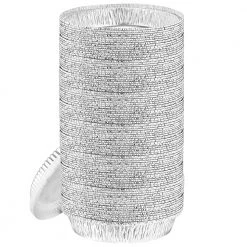 King Zak Heavy Duty Aluminum Foil Round Pan With Dome Lid 8.5