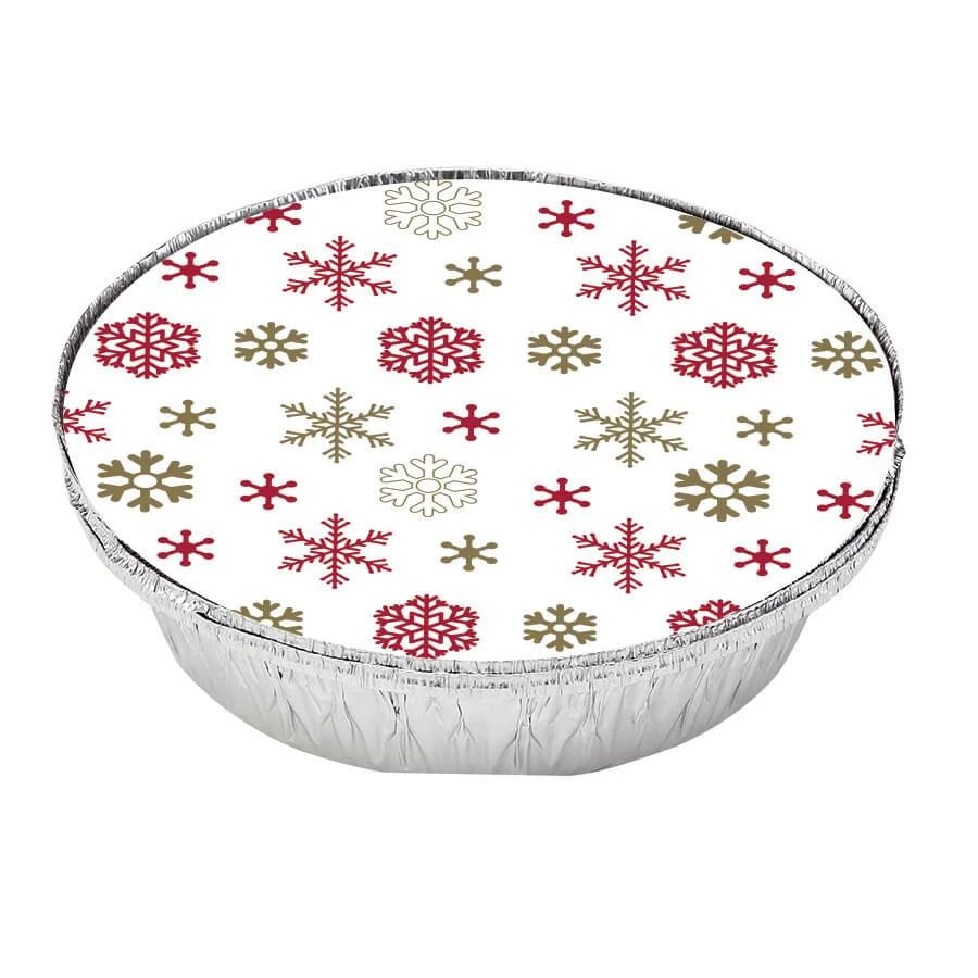 King Zak Aluminum Decorative Round PanSize Options: 7inch Rounc Pan And 9inch Round Pan Disposable Aluminum