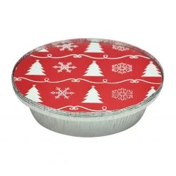 King Zak Aluminum Decorative Round PanSize Options: 7inch Rounc Pan And 9inch Round Pan Disposable Aluminum