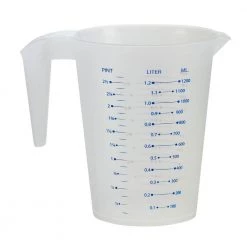 King Zak Premium Plastic 5 Cup/1.2L Measuring Pitcher Home Essentials