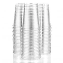 King Zak Disposable Dinnerware Cups Premium Heavy Weight Plastic CupsSize Options: 16oz Cup