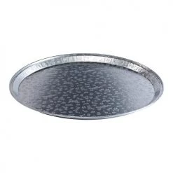 King Zak 12" Flat Aluminum Tray, And 16" Flat Aluminum Tray Disposable Aluminum