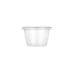 King Zak Portion Cups Premium Plastic Portion Cup W/Lid
