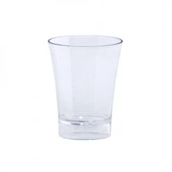 King Zak Disposable Dinnerware Cups Premium Extra Heavy Weight Plastic 2oz Shot Glass