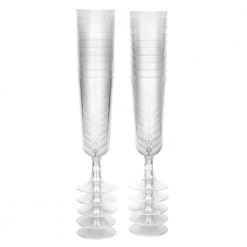 King Zak Premium Heavy Weight Plastic DrinkwareSize Options: 5oz Champagne Flute Stemware, 2oz Footed Wine Stemware, 5oz Tumbler, 4oz Champagne Cup Stemware, 5oz Tulip Wine Stemware, 8oz Footed Wine Stemware And 7oz Martini Stemware