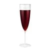 King Zak Disposable Dinnerware Cups Premium Extra Heavy Weight Plastic 6oz Champagne Flute