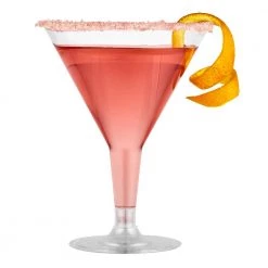 King Zak Premium Heavy Weight Plastic DrinkwareSize Options: 5oz Champagne Flute Stemware, 2oz Footed Wine Stemware, 5oz Tumbler, 4oz Champagne Cup Stemware, 5oz Tulip Wine Stemware, 8oz Footed Wine Stemware And 7oz Martini Stemware Disposable Dinnerware Cups