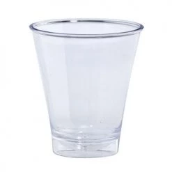 King Zak Premium Extra Heavy Weight Plastic 5oz Double Shot Glass