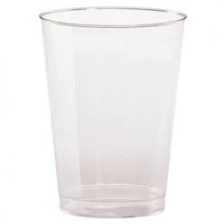 King Zak Premium Heavy Weight Plastic 8oz Tall Tumbler Disposable Dinnerware Cups