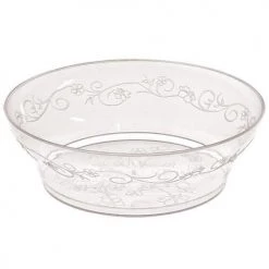 King Zak Tabletop Premium Heavy Weight Plastic D'Vine ServingwareSize Options: 10inch Plate, 9inch Plate, 7inch Plate, 6.25inch Plate, 10oz Bowl And 6oz Bowl