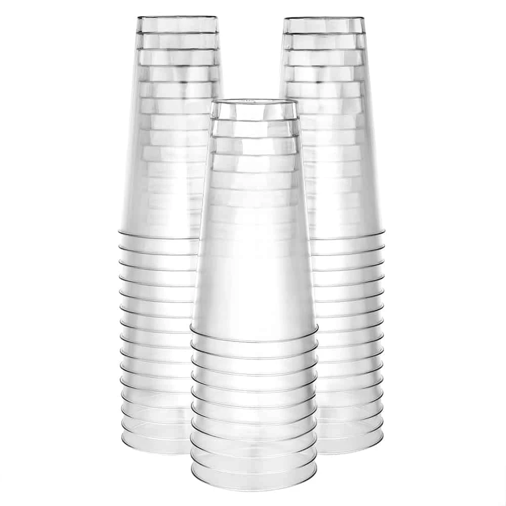 King Zak Premium Heavy Weight Plastic 16oz Tumbler Disposable Dinnerware Cups 4 King Zak Premium Heavy Weight Plastic 16oz Tumbler Disposable Dinnerware Cups