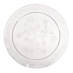 King Zak Tabletop Premium Heavy Weight Plastic D'Vine ServingwareSize Options: 10inch Plate, 9inch Plate, 7inch Plate, 6.25inch Plate, 10oz Bowl And 6oz Bowl
