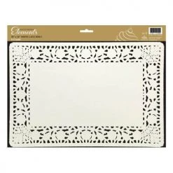 King Zak Disposable Dinnerware Servingware Premium Heavy Weight Paper Lace DoilySize Options: 10inchx14inch Doily, 12inch Doily, 10inch Doily, 8inch Doily And 6inch Doily