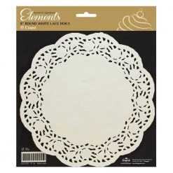 King Zak Disposable Dinnerware Servingware Premium Heavy Weight Paper Lace DoilySize Options: 10inchx14inch Doily, 12inch Doily, 10inch Doily, 8inch Doily And 6inch Doily