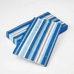 King Zak Tabletop Premium Extra Heavy Weight Paper Stripe Dinnerware