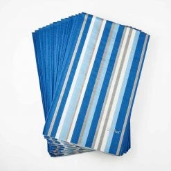 King Zak Tabletop Premium Extra Heavy Weight Paper Stripe Dinnerware