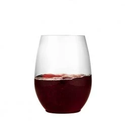 King Zak Premium Extra Heavy Weight Plastic Stemless Drinkware