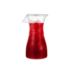 King Zak Disposable Dinnerware Servingware Premium Extra Heavy Weight Plastic 12oz Carafe Jar