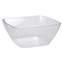 King Zak Premium Extra Heavy Weight Plastic 146oz Acrylic Servingware Disposable Dinnerware Bowls