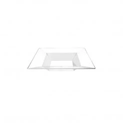 King Zak Premium Extra Heavy Weight Plastic Squares Dinnerware