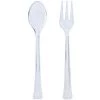 King Zak Premium Plastic Mini Combo Serving Utensils Disposable Dinnerware Servingware