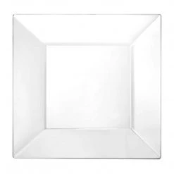 King Zak Premium Extra Heavy Weight Plastic Squares Dinnerware